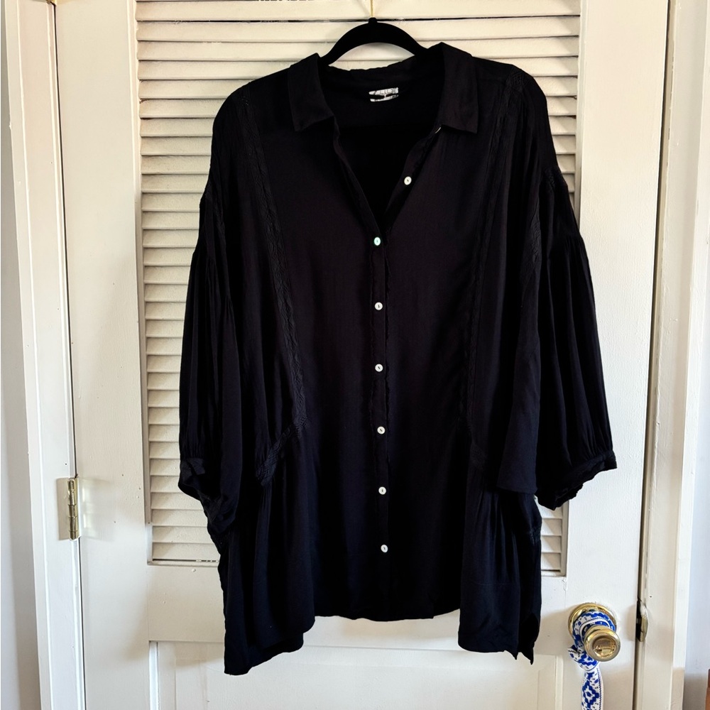Free People Intimately Oversized Buttondown Tunic size S
